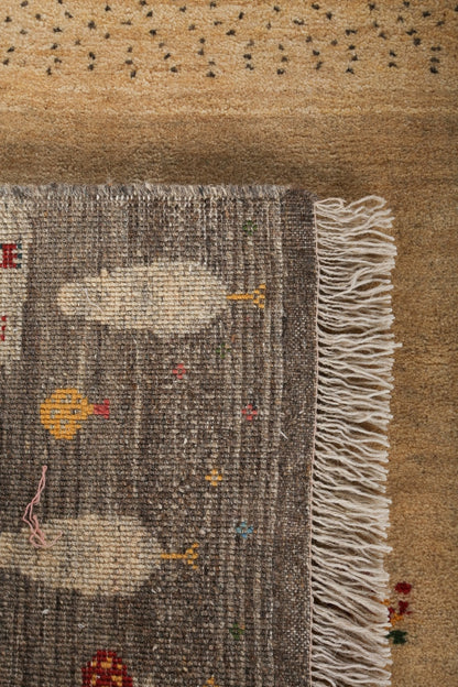 Persian Gabbeh Rug | 2' 9"	x 4'