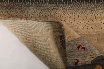 Persian Gabbeh Rug | 2' 9"	x 4'