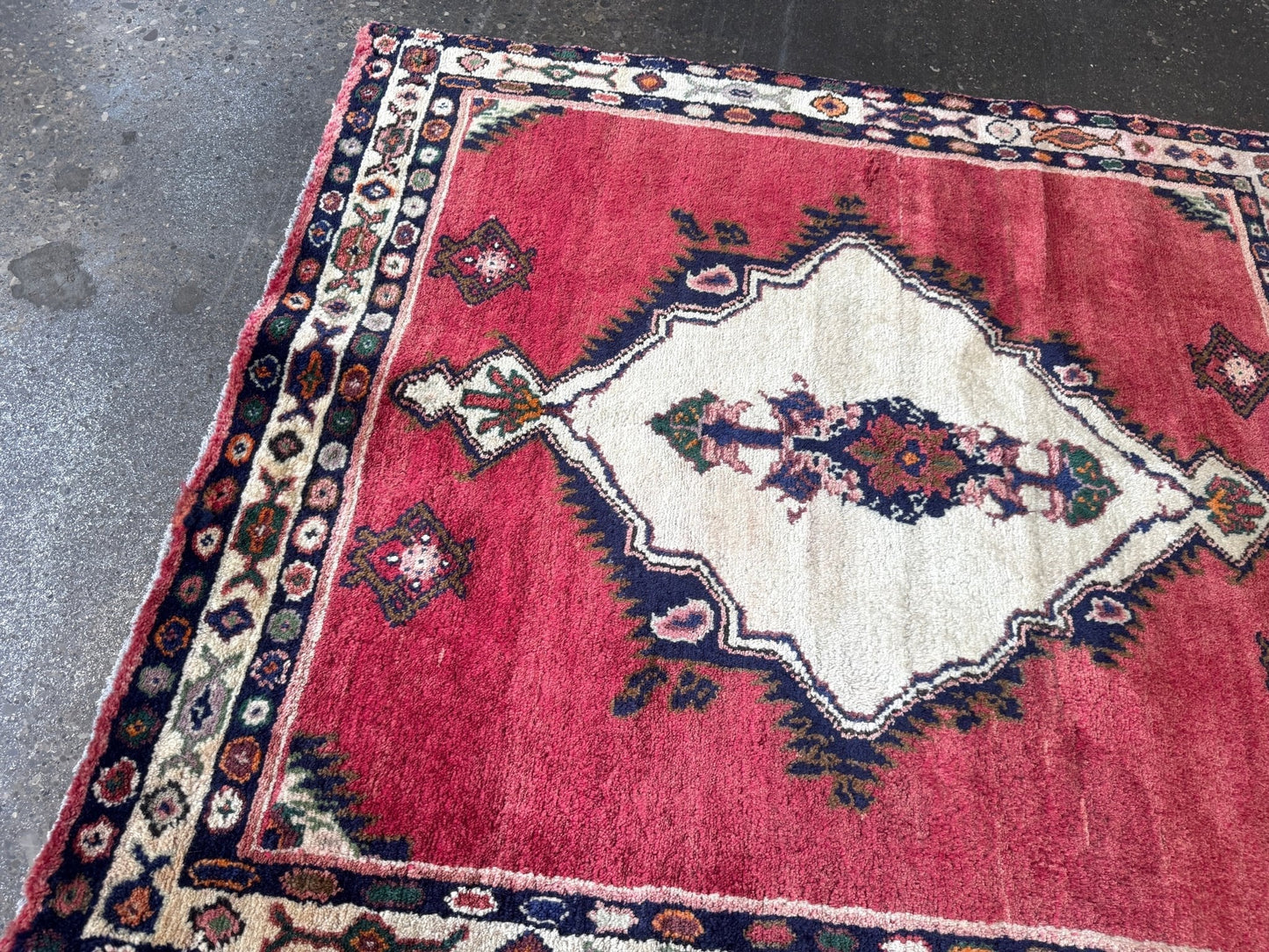 Persian Hamadan Rug | 3' 5" x 3' 9"