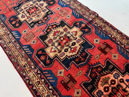 Persian Hamadan Runner Rug | 3' 6” x 9' 8"