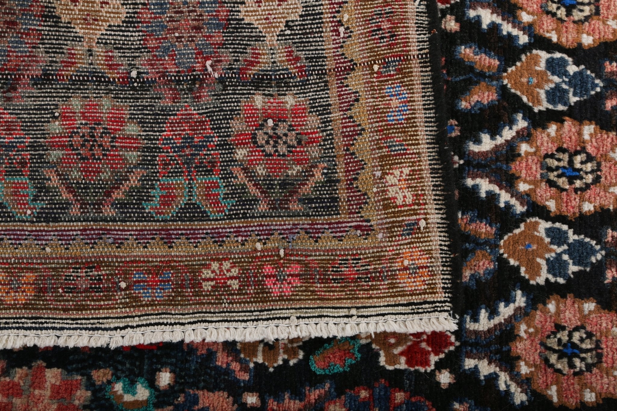 Persian Hamadan Runner Rug | 3' 9" x 9' 2"