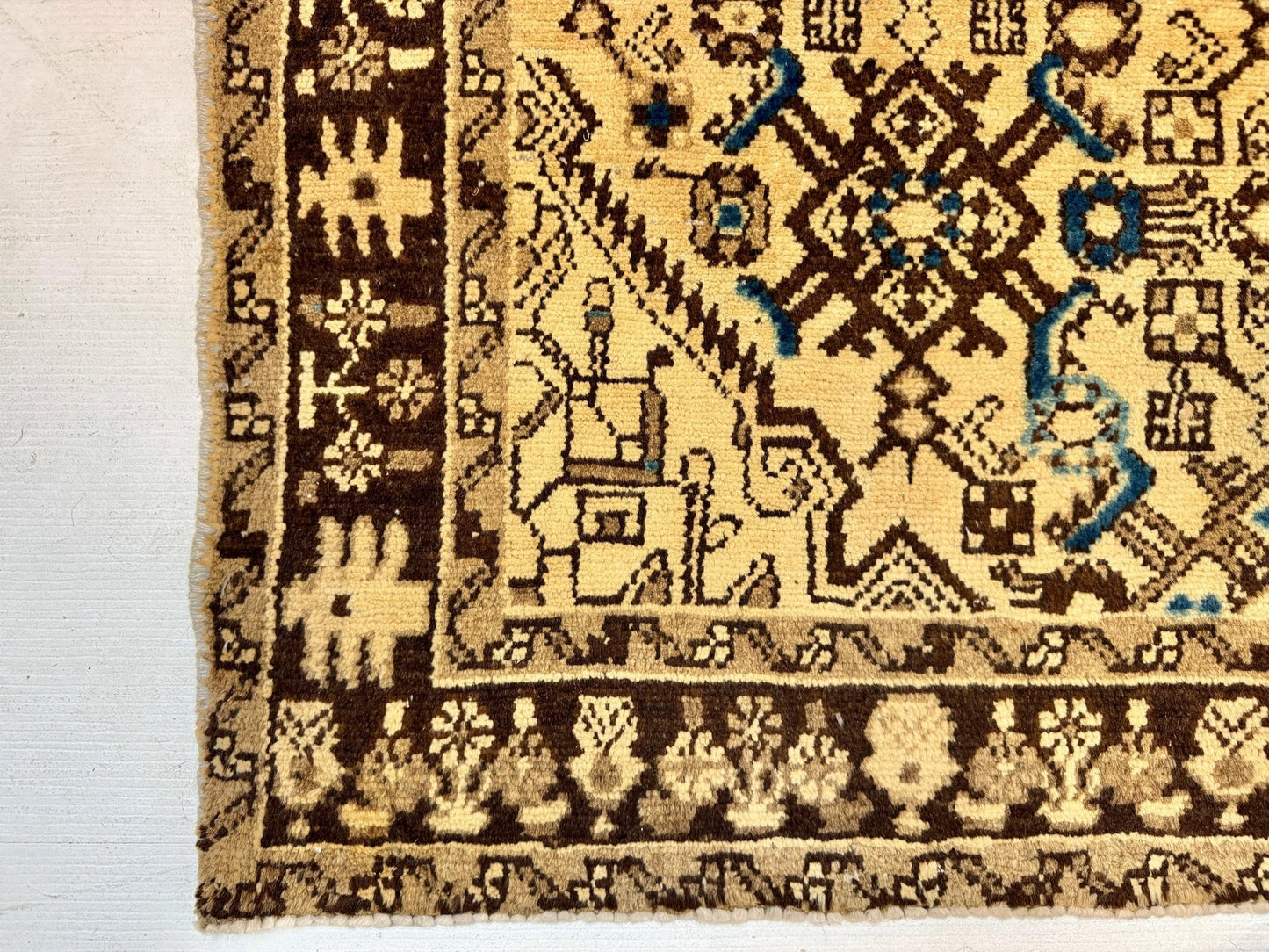 Persian Hosseinabad Runner Rug | 3' 8” x 10' 2"