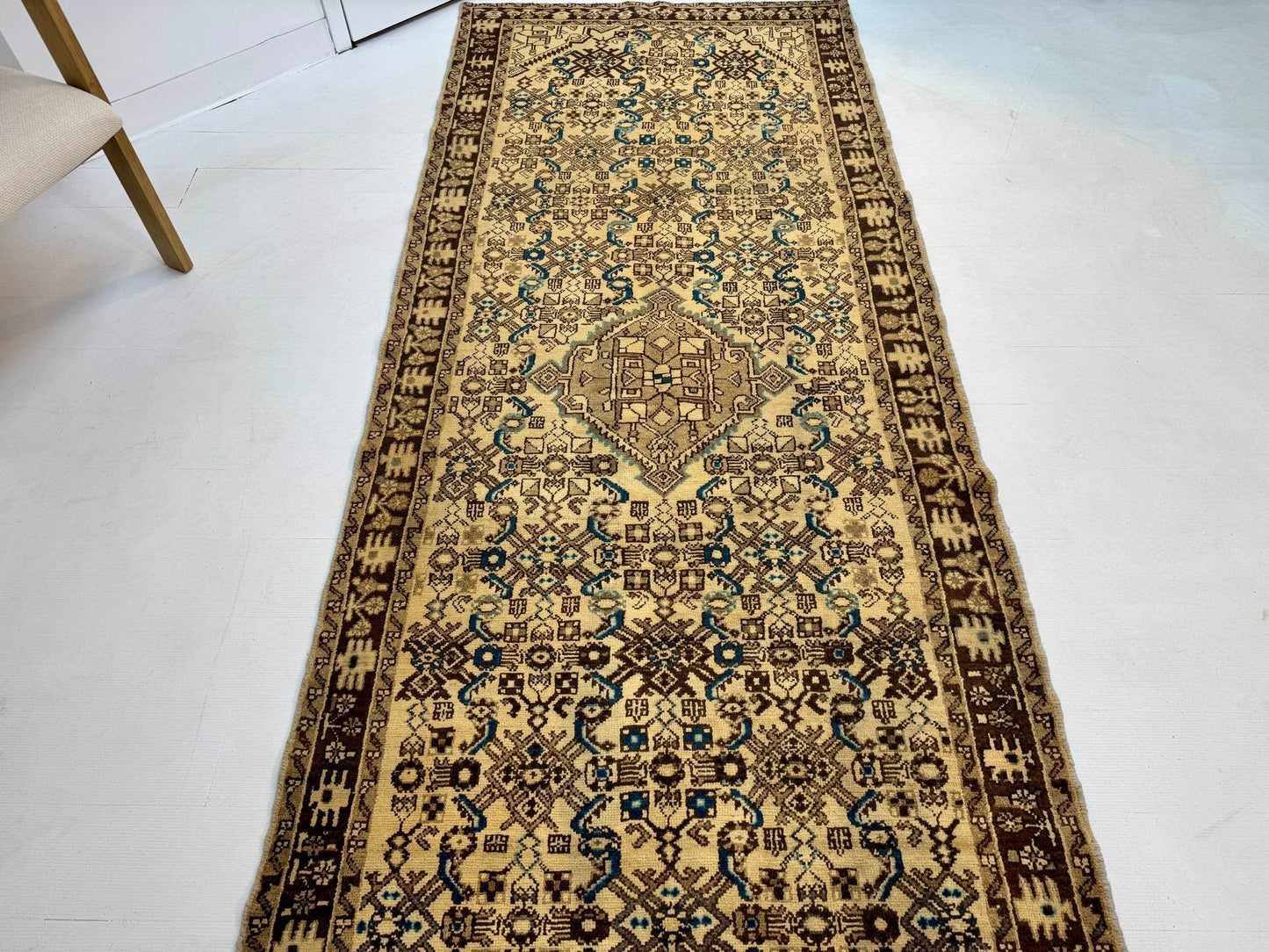 Persian Hosseinabad Runner Rug | 3' 8” x 10' 2"