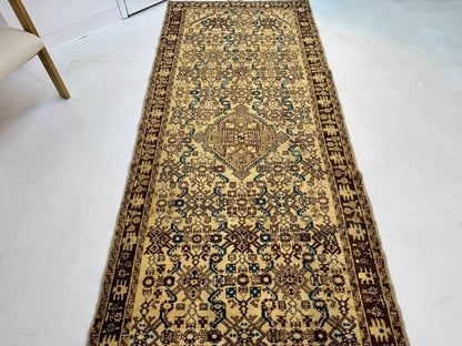 Persian Hosseinabad Runner Rug | 3' 8” x 10' 2"