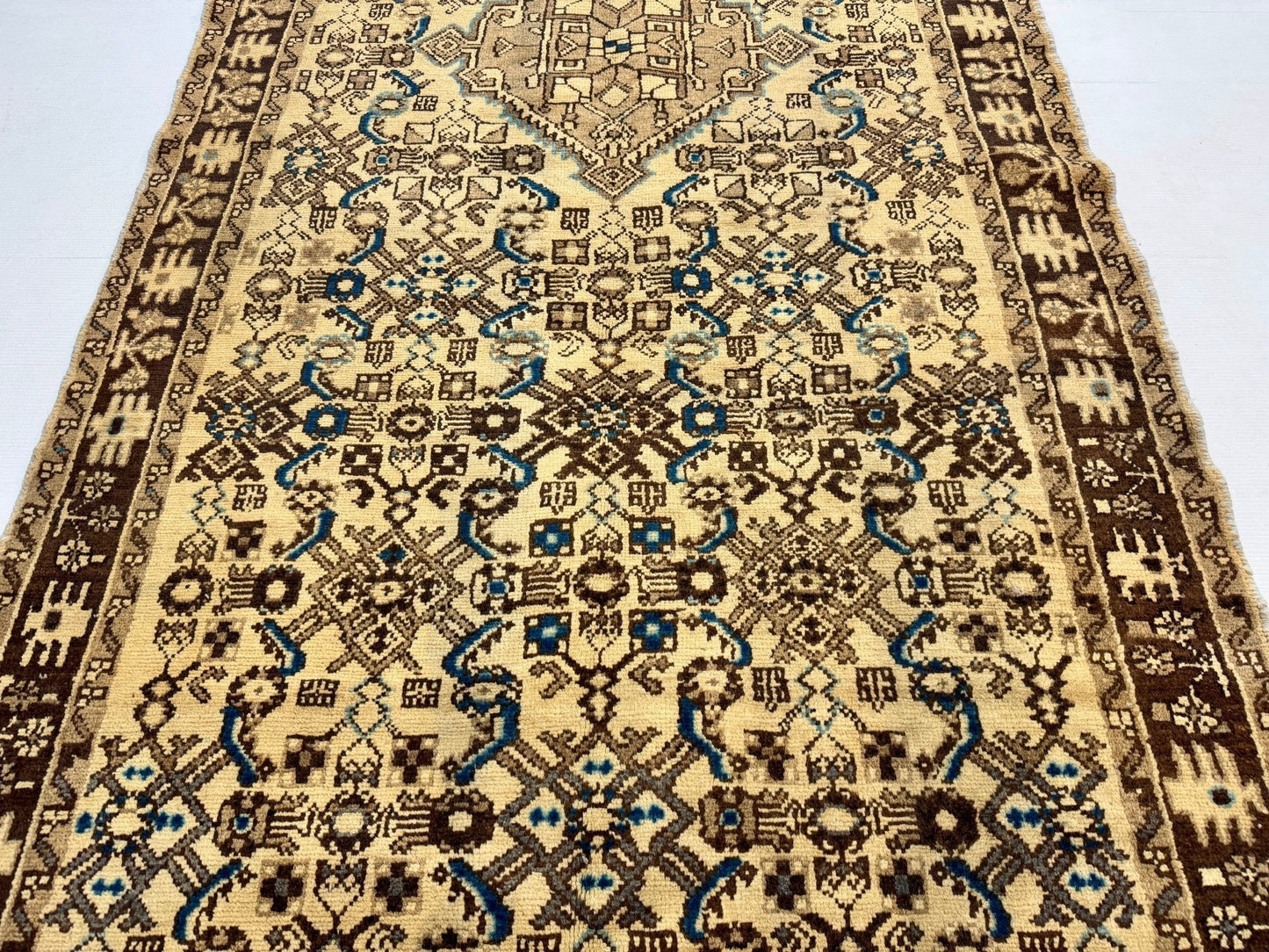 Persian Hosseinabad Runner Rug | 3' 8” x 10' 2"