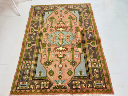 Persian Jozan Rug | 3' 7” x 4' 11"