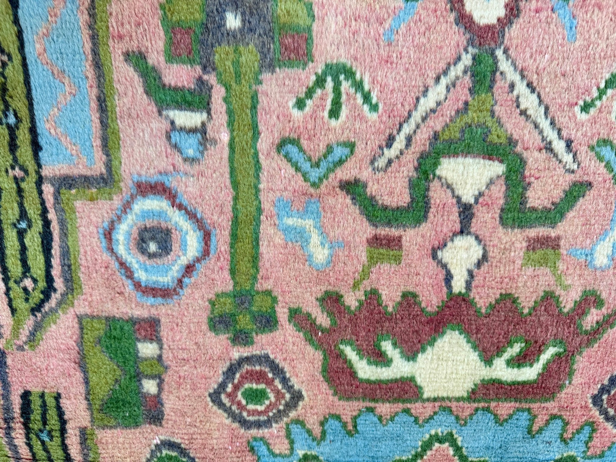 Persian Jozan Rug | 3' 7” x 4' 11"