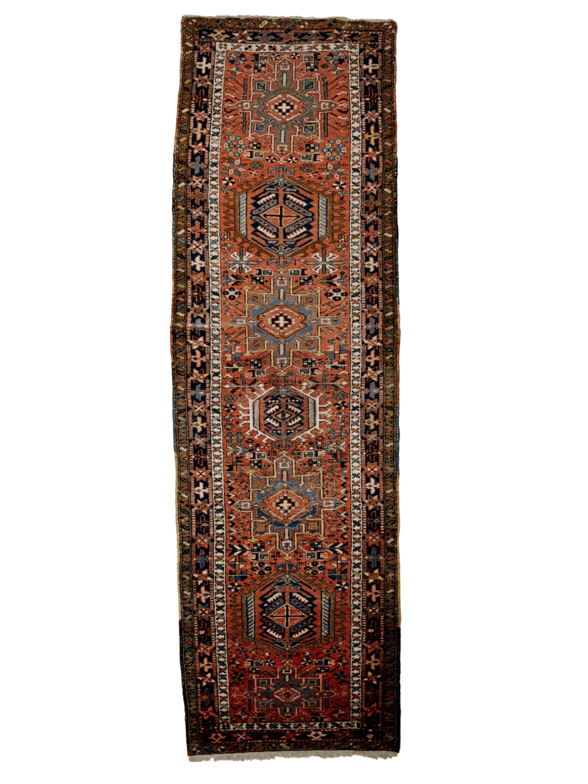 Persian Karaja Runner Rug | 3' 4" x 11' 10"