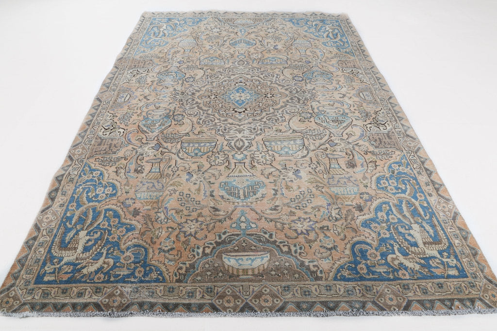 Persian Kashmar Rug | 6' 4" x 9' 3"