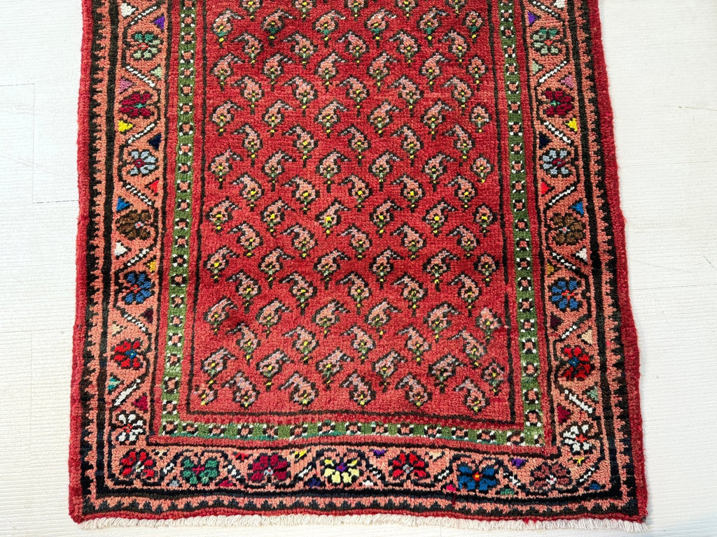 Persian Mir-Boteh Runner Rug | 2' 1” x 9' 5"