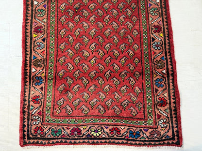 Persian Mir-Boteh Runner Rug | 2' 1” x 9' 5"