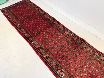 Persian Mir-Boteh Runner Rug | 2' 1” x 9' 5"