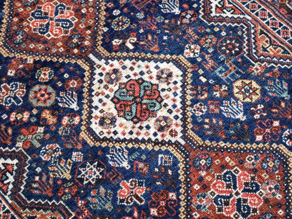 Persian Qashqai Rug | 4' x 5' 1"