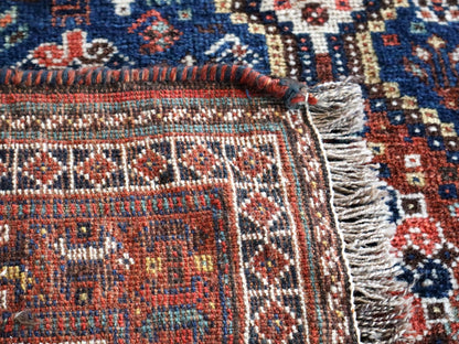 Persian Qashqai Rug | 4' x 5' 1"