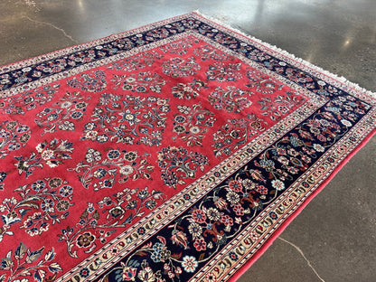 Persian Sarouk Rug | 6' 11" x 9' 10"