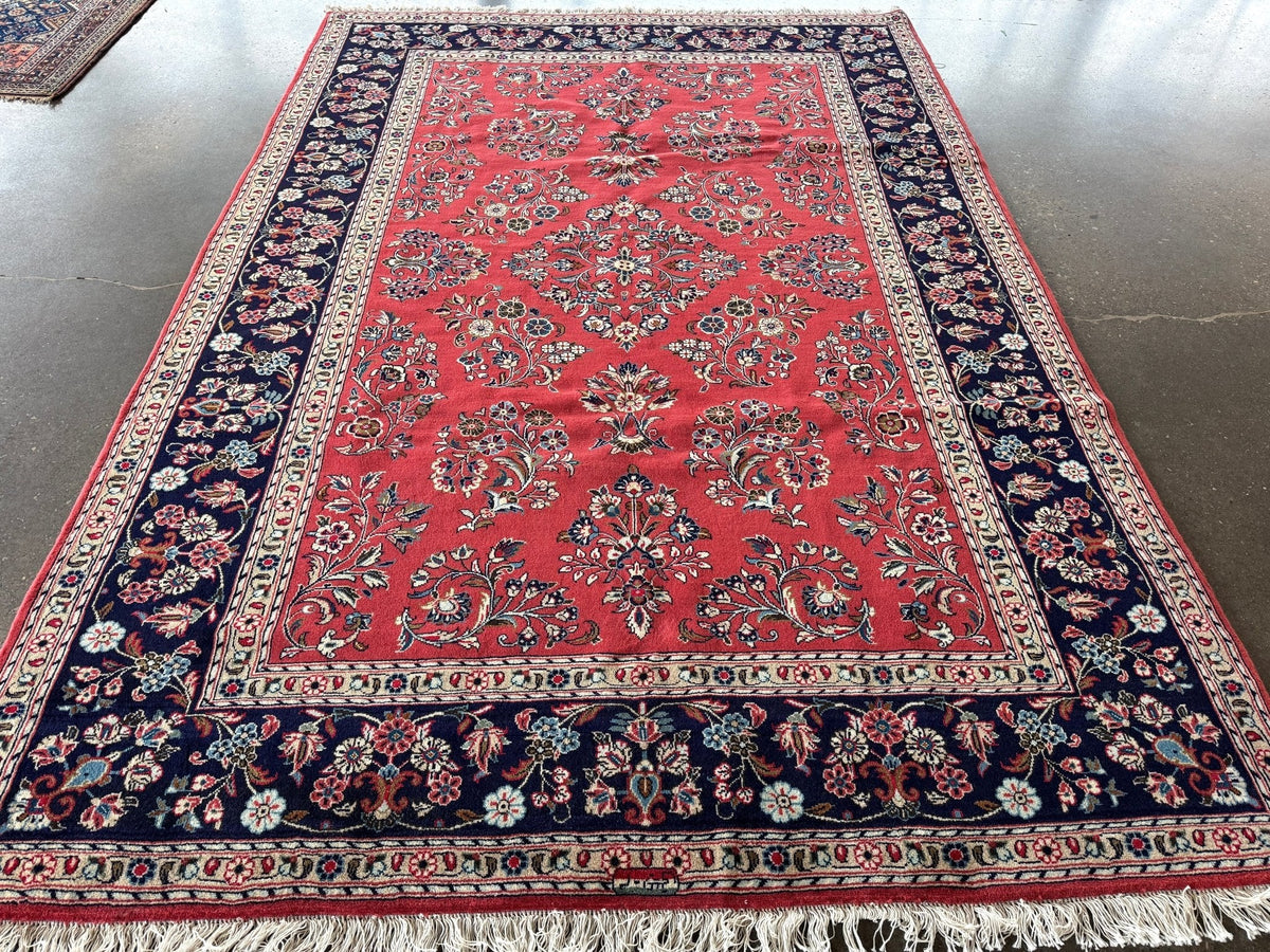 Persian Sarouk Rug | 6' 11" x 9' 10"