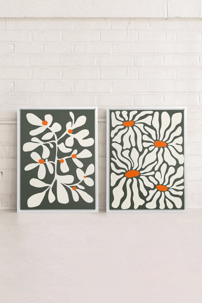 PÉTALES EN FUSION (2 Oeuvres sur toile étirée)