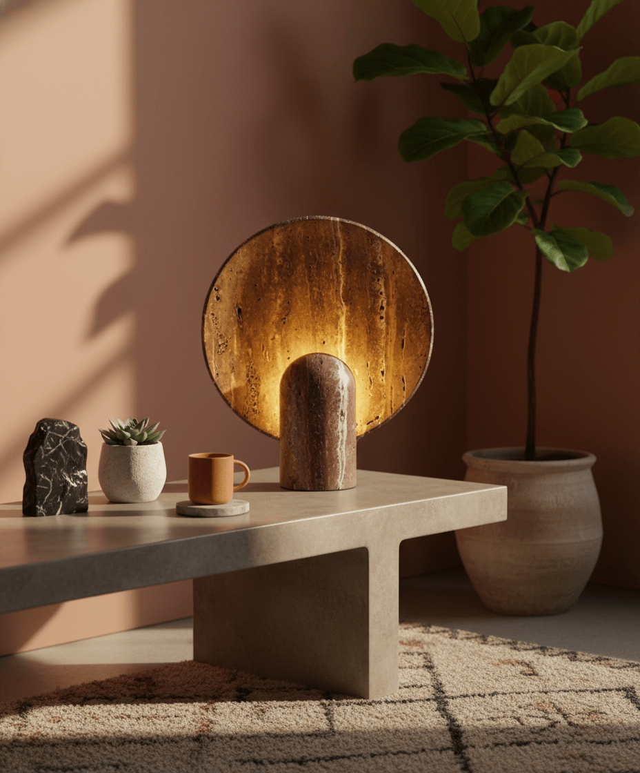 Petra Natural Stone Table Lamp