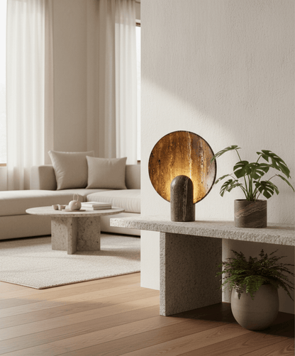 Petra Natural Stone Table Lamp