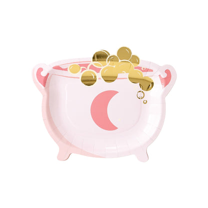 Pink Cauldron Paper Plates