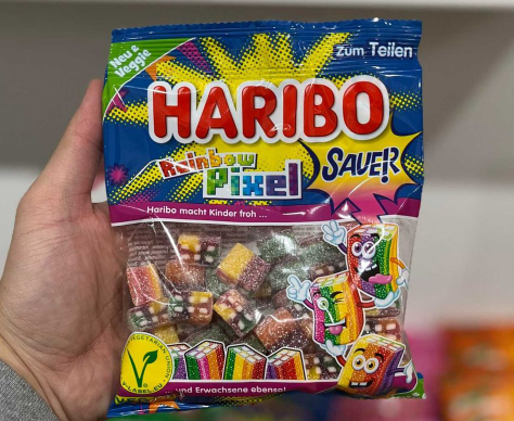 HARIBO SOUR PIXEL RAINBOW 160g (GERMANY)