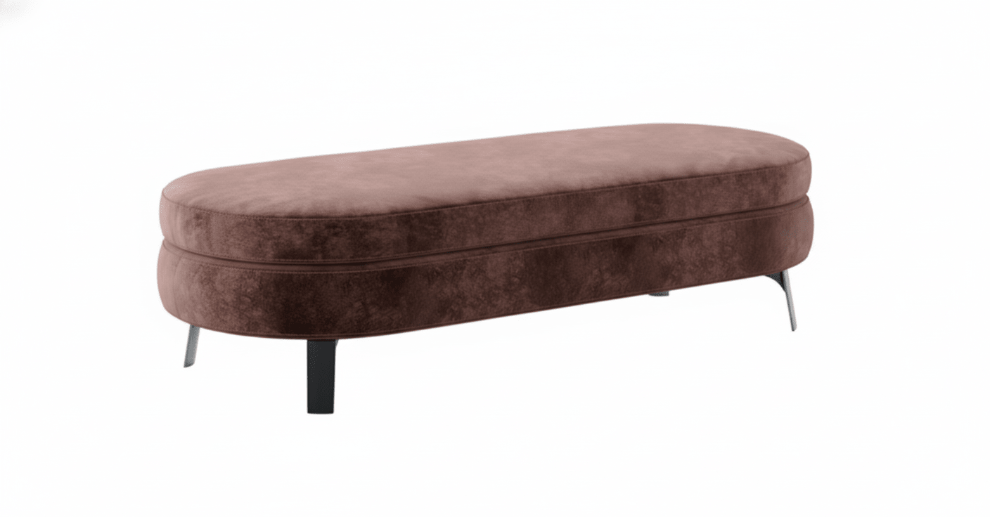 Plush Oval Bench