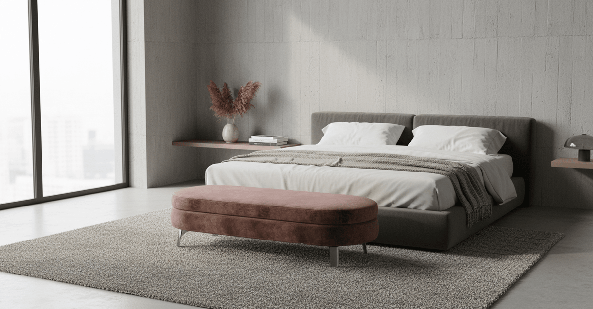Plush Oval Bench