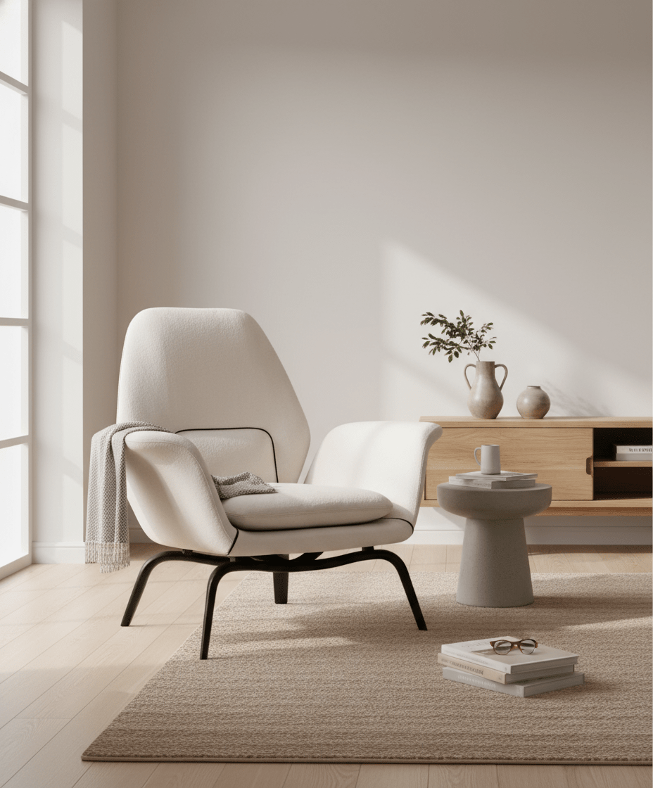 PM07 Premium Swivel Relaxation Chair with Ottoman