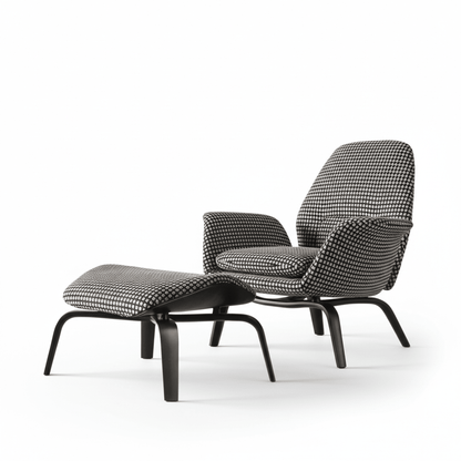 PM07 Premium Swivel Relaxation Chair with Ottoman