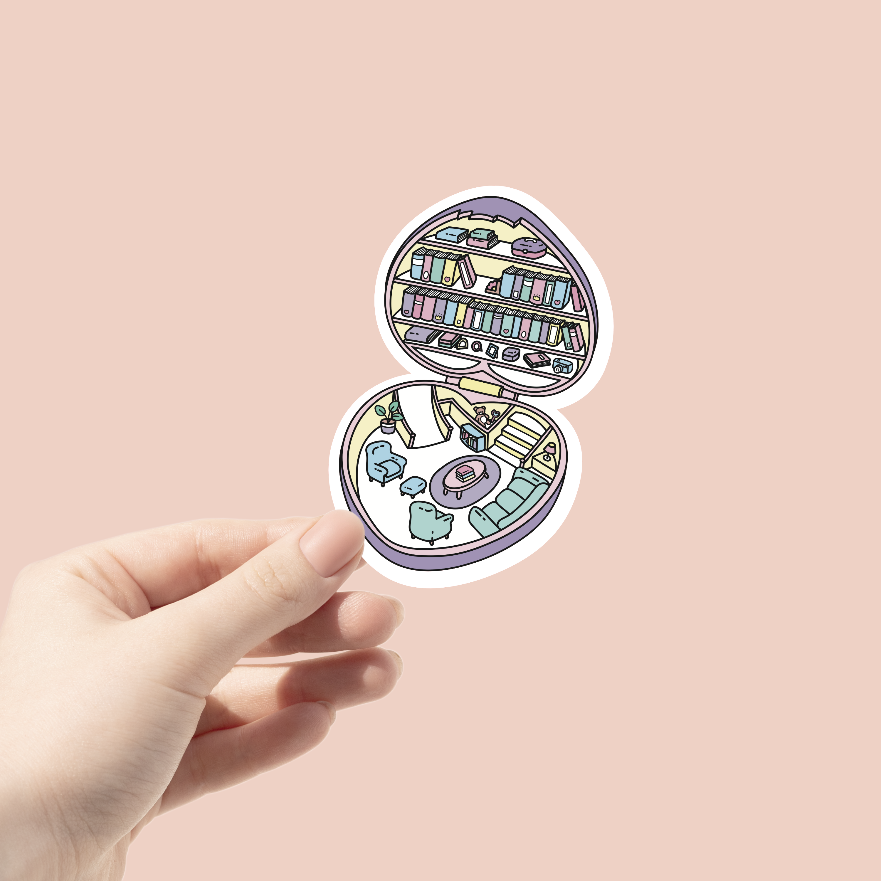Pocket Library Sticker