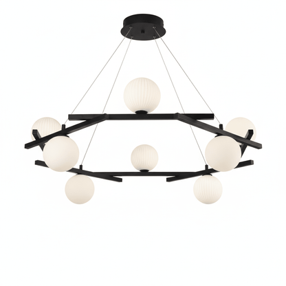 Polygon Prism Iron Chandelier