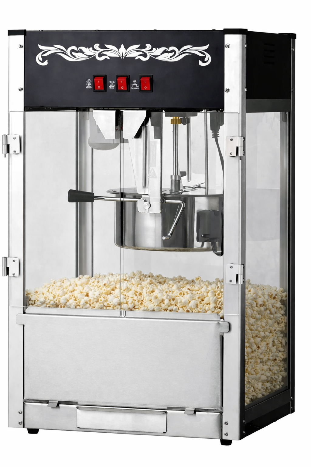 12oz Black Canadian Commercial Popcorn Machine