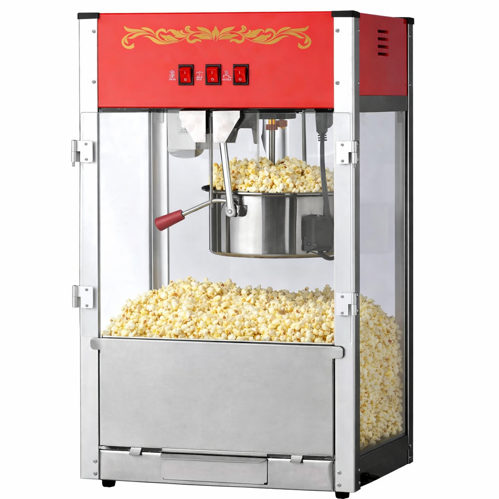 12oz Red Canadian Commercial Popcorn Machine
