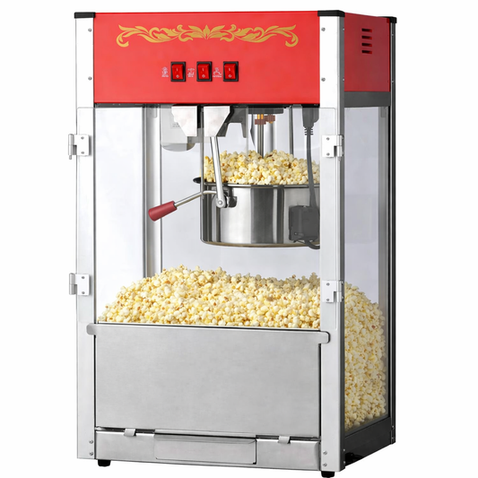 12oz Red Canadian Commercial Popcorn Machine
