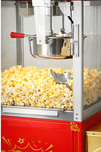 8oz Red Canadian Commercial Popcorn Machine with Stand 8oz