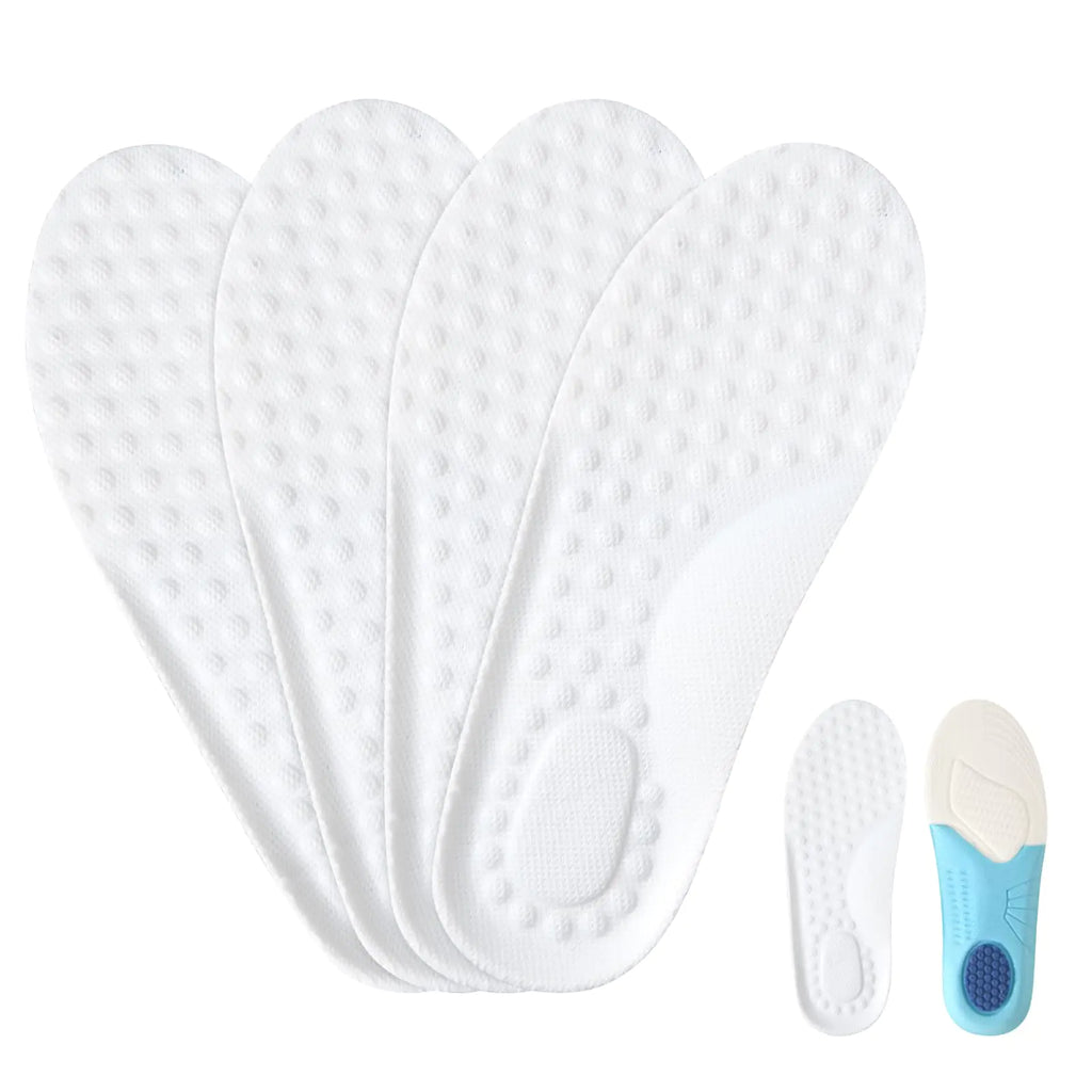 Piriuuo 2 Pairs Kids Memory Foam Insoles Cropable Kids Insoles Soft Comfortable Shoe Insoles Shock Absorption Insoles Sweat-Absorbent Replacement Insoles for Kids Shoes (4.5-6)