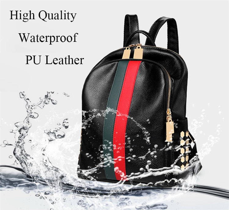Designer Leather Backpack