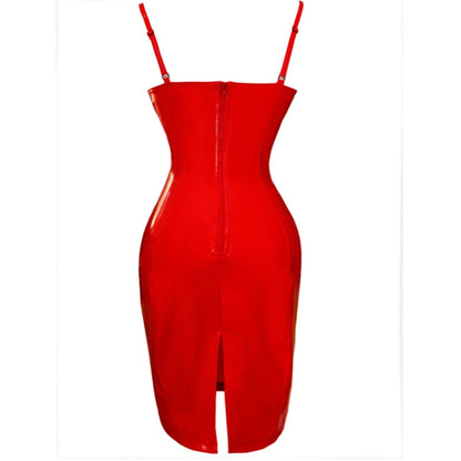 Gloss Leather Dress