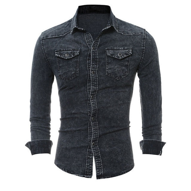 Double Pocket Denim Shirt