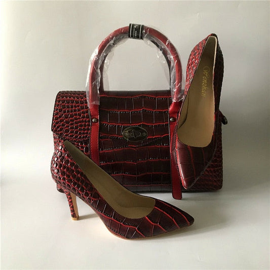 Designer Heel & Bag Set