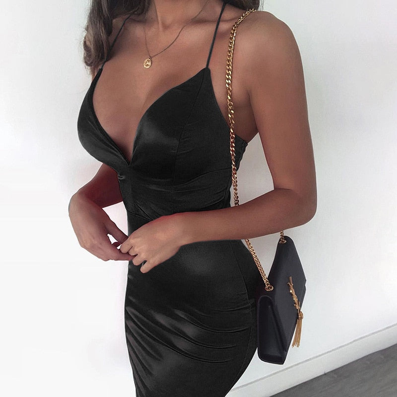 Satin Vestido