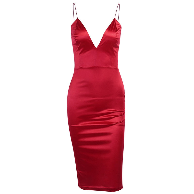 Satin Vestido