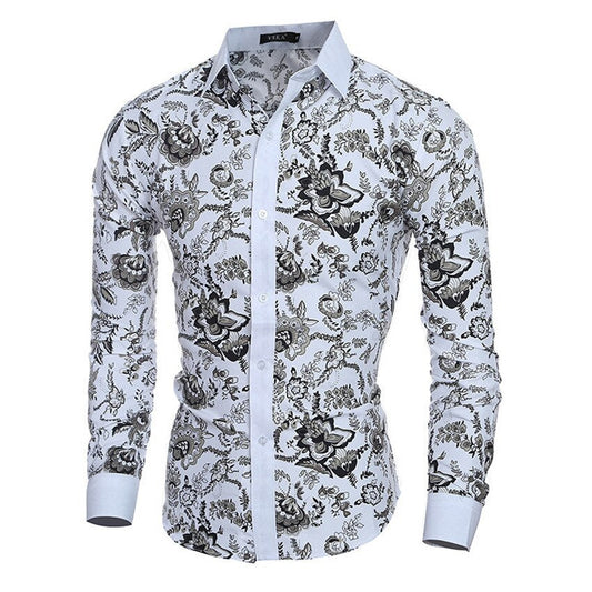 Floral Designer Dress Shirt