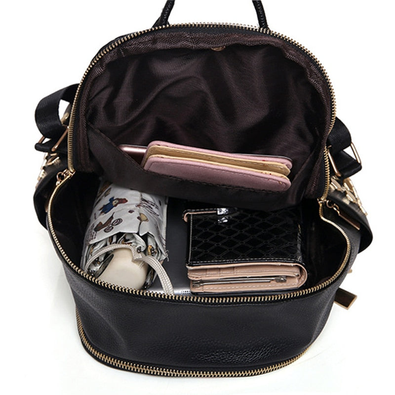 Designer Leather Backpack