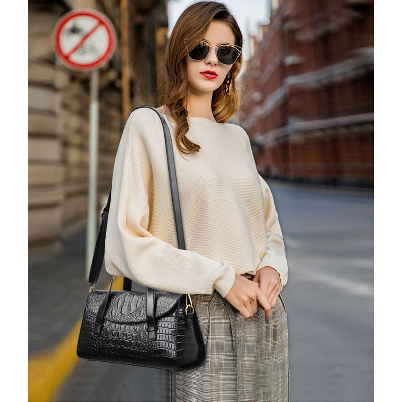 Luxe Croc Handbag