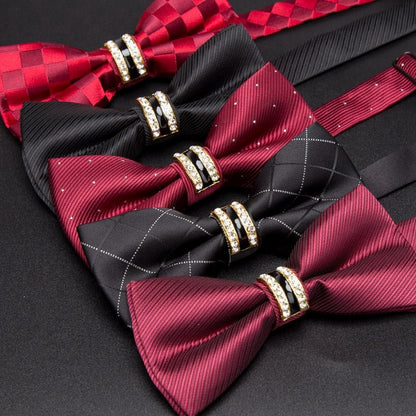 Rhinestone Bow Tie