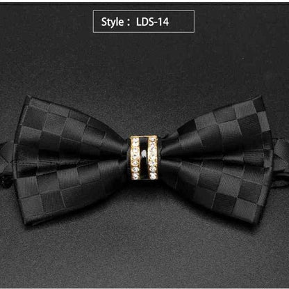 Rhinestone Bow Tie