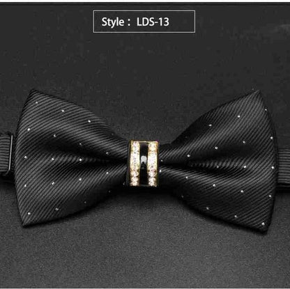 Rhinestone Bow Tie