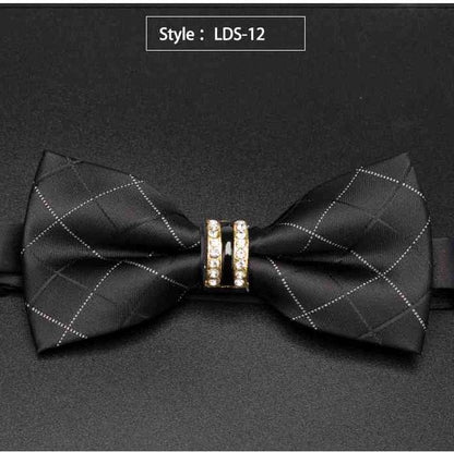 Rhinestone Bow Tie