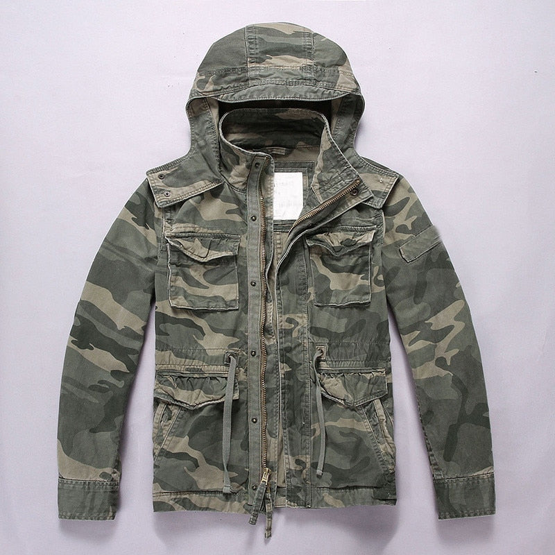 Removable Hood Camo Fashion